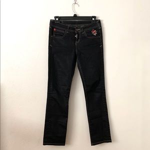 Evisu X Puma Wax coated jeans